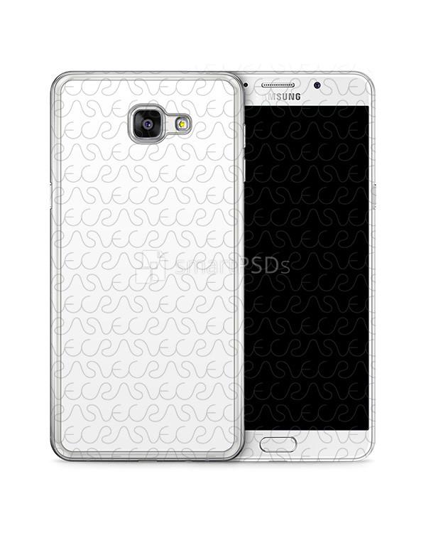 Samsung Galaxy A9 2d Clear Mobile Case Design Mockup 2016