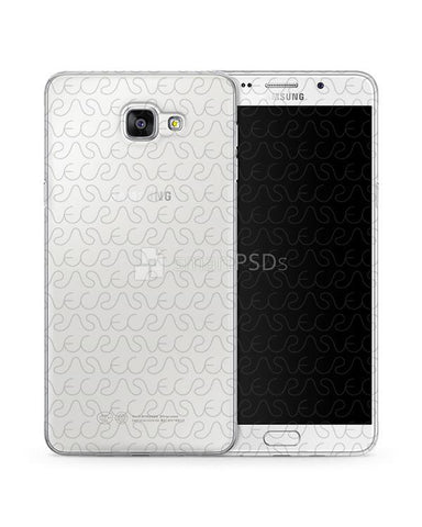 Samsung Galaxy A9 (2016) TPU Clear Mobile Case Design Mockup 2016