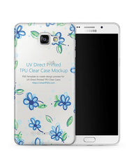 Samsung Galaxy A9 (2016) TPU Clear Mobile Case Design Mockup 2016