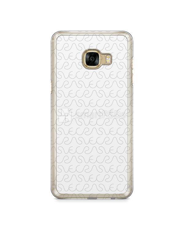 Samsung Galaxy C5 2d Clear Mobile Case Design Mockup 2016