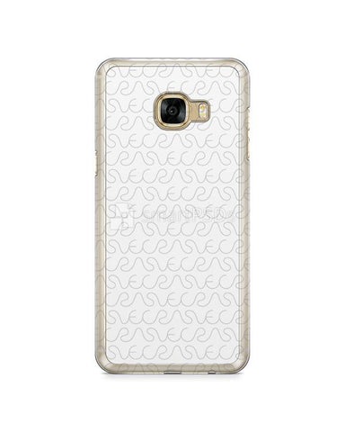 Samsung Galaxy C5 2d Clear Mobile Case Design Mockup 2016