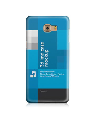 Samsung Galaxy C9 Pro 3d IMD Mobile Case Design Mockup 2016