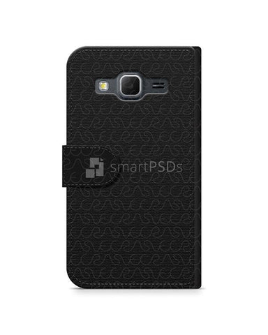 Samsung Galaxy Core Prime 2d Wallet Mobile Case Design Mockup 2014