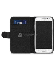 Samsung Galaxy Core Prime 2d Wallet Mobile Case Design Mockup 2014