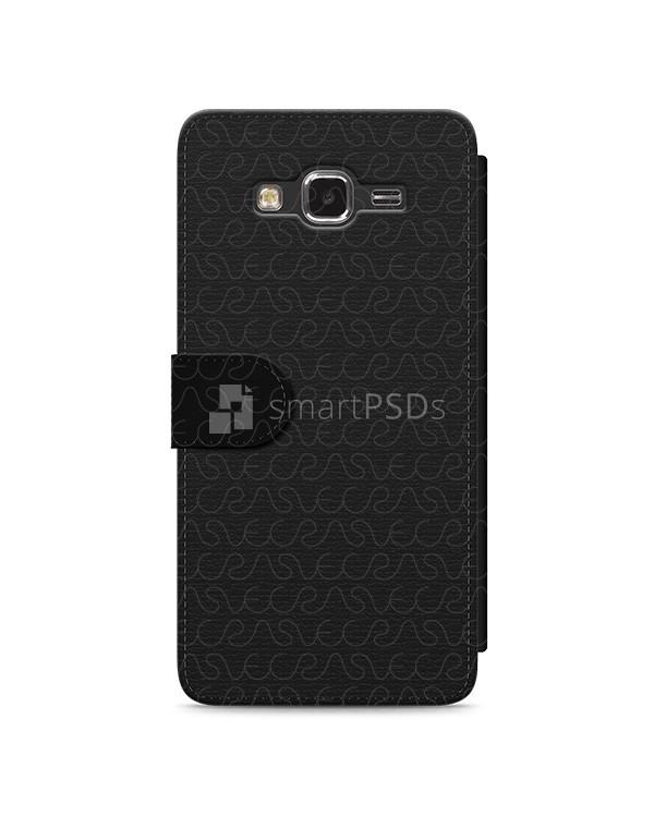 Samsung Galaxy Grand Prime 2d Wallet Mobile Case Design Mockup 2014