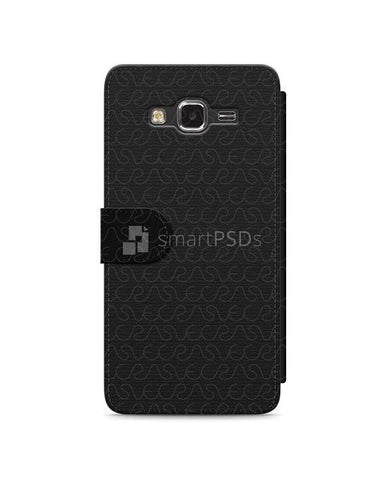 Samsung Galaxy Grand Prime 2d Wallet Mobile Case Design Mockup 2014