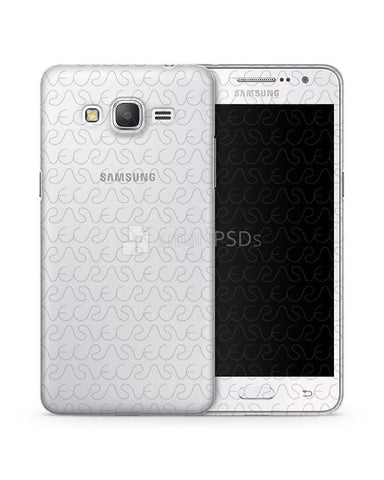 Samsung Galaxy Grand Prime UV TPU Clear Mobile Case Design Mockup 2014