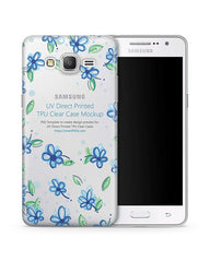 Samsung Galaxy Grand Prime UV TPU Clear Mobile Case Design Mockup 2014