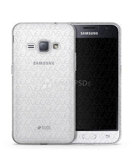 Samsung Galaxy J1 (2016) TPU Clear Mobile Case Design Mockup 2016