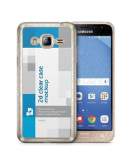  Galaxy J3 2016 2d Clear Mobile Case Design Mockup 2016