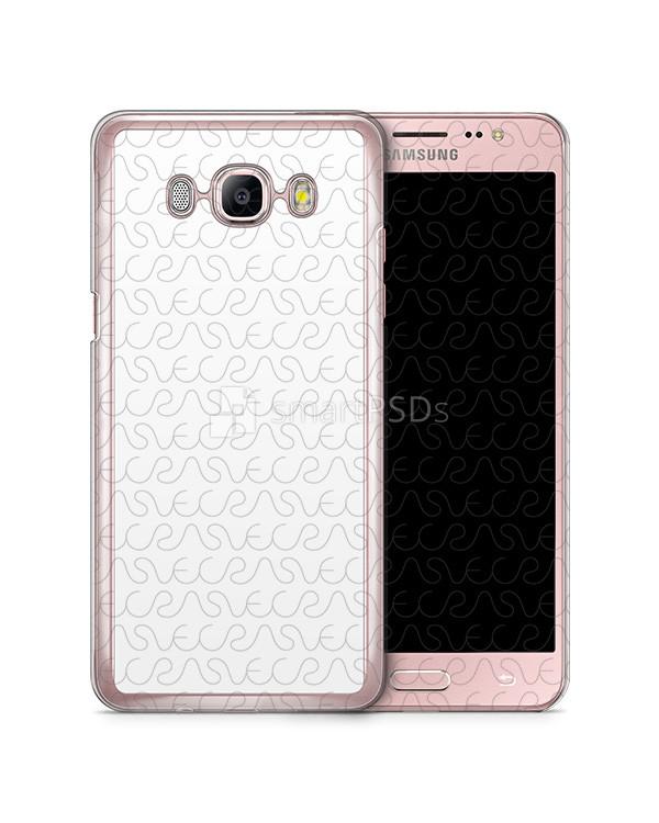 Samsung Galaxy J5 2016 2d Clear Mobile Case Design Mockup 2016