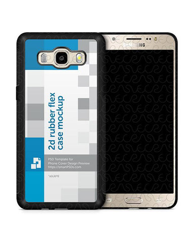 Samsung Galaxy J5 2016 2d Rubber Flex Mobile Case Design Mockup 2016
