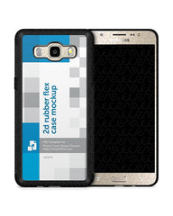 Samsung Galaxy J5 2016 2d Rubber Flex Mobile Case Design Mockup 2016