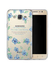 Samsung Galaxy J5 UV TPU Clear Mobile Case Design Mockup 2015