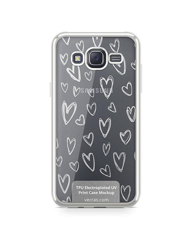 Samsung Galaxy J5 TPU Electroplated Case Design Mock-up