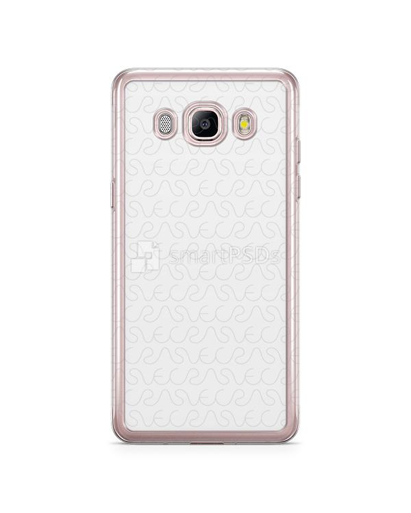 Samsung Galaxy J5 2016 2d Flexi Clear Case Design Mockup