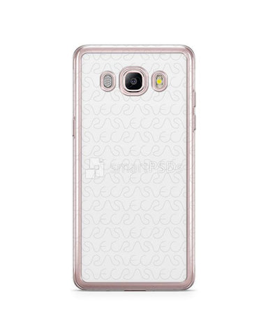 Samsung Galaxy J5 2016 2d Flexi Clear Case Design Mockup