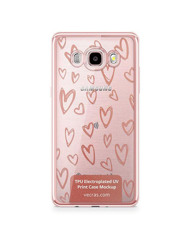 Samsung Galaxy J7 2016 TPU Electroplated Case Design Mock-up