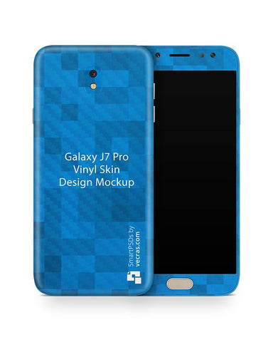 Samsung Galaxy J7 Pro Vinyl Skin Design Mockup 2017