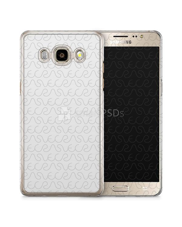 Samsung Galaxy J7 2016 2d  Clear Mobile Case Design Mockup