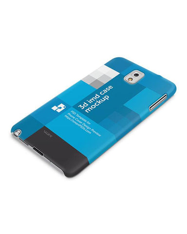 Samsung Galaxy Note 3 3d IMD Mobile Case Design Mockup 2013- Down view