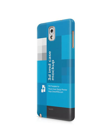 Samsung Galaxy Note 3 3d IMD Mobile Case Design Mockup 2013