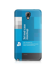 Samsung Galaxy Note 3-Neo Lite 3d IMD Mobile Case Design Mockup 2014