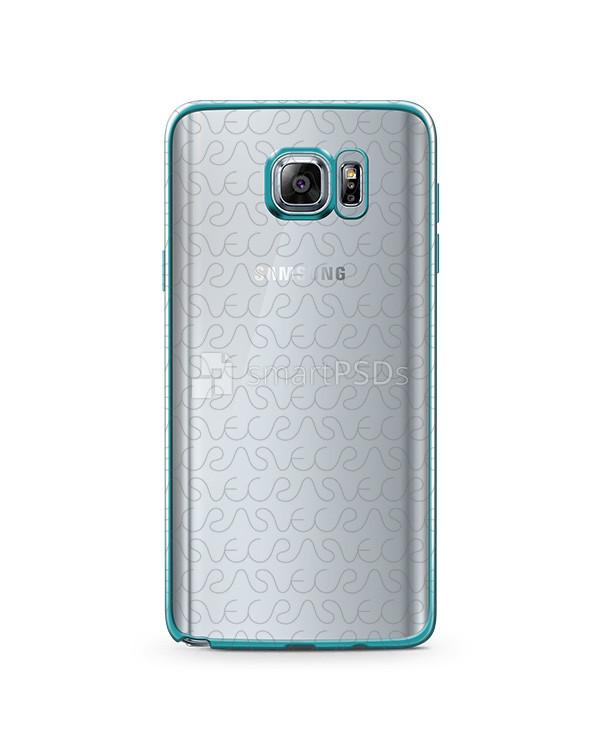 Samsung Galaxy Note 5 TPU Electroplated Mobile Case Design Mockup 2015