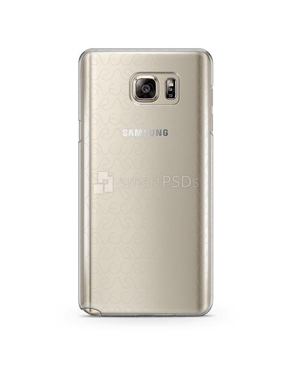 Samsung Galaxy Note 5 UV PC Clear Case Mockup 2015