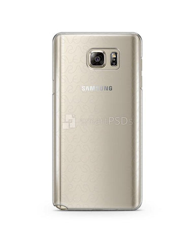 Samsung Galaxy Note 5 UV PC Clear Case Mockup 2015