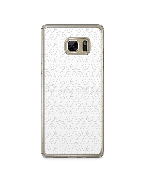 Samsung Galaxy Note 7 2d Clear Mobile Case Design Mockup 2016