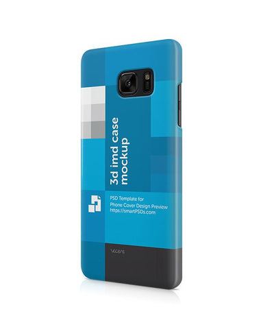 Samsung Galaxy Note 7 3d IMD Mobile Case Design Mockup 2015
