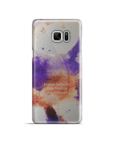 Samsung Galaxy Note 7 3d Crystal Mobile Case Design Mockup 2014