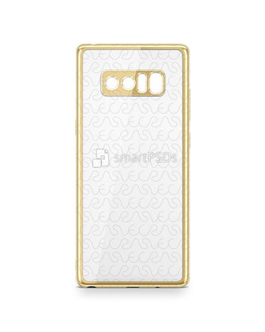 Samsung Galaxy Note 8 TPU Electroplated Case Design Mock-up 2017
