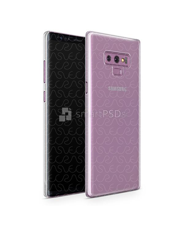 Samsung Galaxy Note 9 UV PC Clear-Frosted Case Mockup 2018