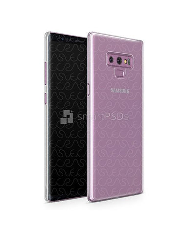 Samsung Galaxy Note 9 UV PC Clear-Frosted Case Mockup 2018