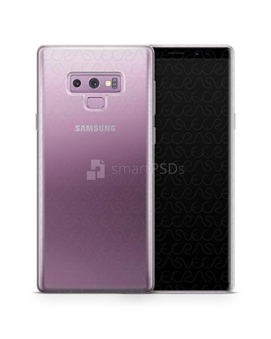 Samsung Galaxy Note 9 UV TPU Clear Case Design Mockup 2018