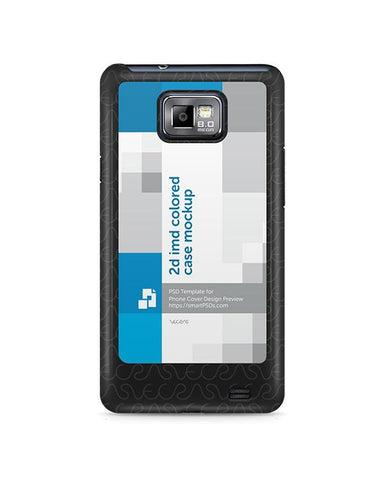 Samsung Galaxy S2 2d IMD Colored Mobile Case Design Mockup 2011