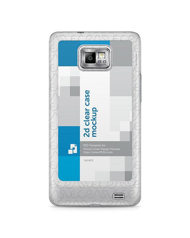 Samsung Galaxy S2 2d Clear Phone Cover Design Template