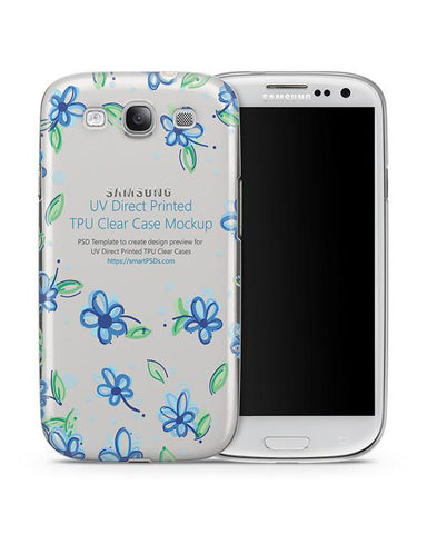Samsung Galaxy S3 TPU Clear Mobile Case Design Mockup 2012