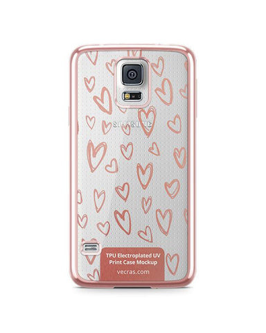 Samsung Galaxy S5 TPU Electroplated Case Design Mock-up