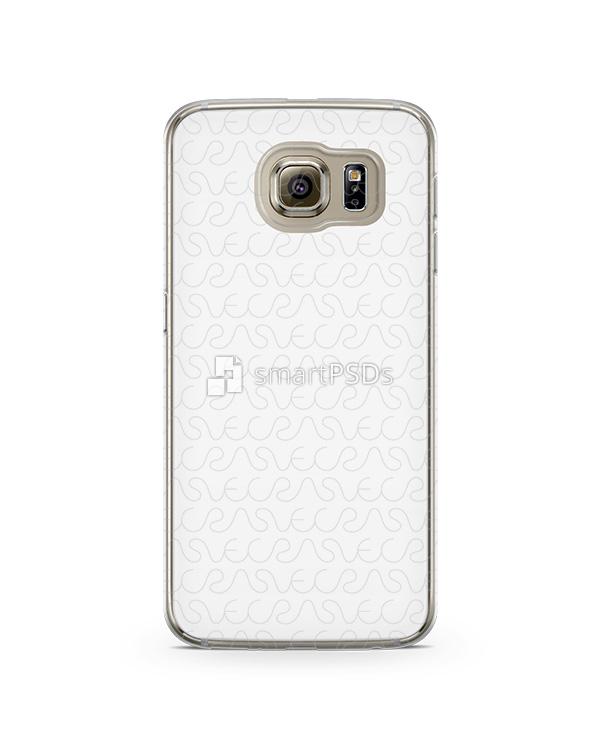 Samsung Galaxy S6 2d Flexi Clear Case Design Mockup 2015