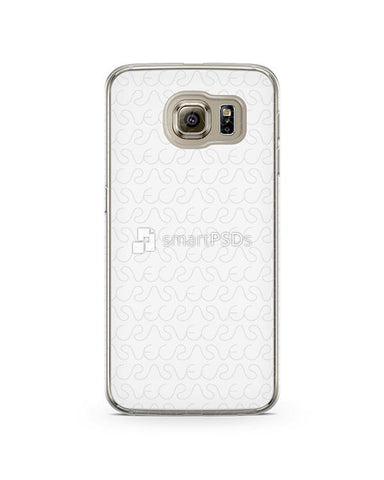 Samsung Galaxy S6 2d Flexi Clear Case Design Mockup 2015