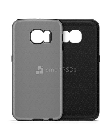 Samsung Galaxy S6 3d Dual Protective Mobile Case Design Mockup 2015