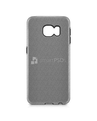 Samsung Galaxy S6 Edge 3d Dual Protective Mobile Case Design Mockup 2015