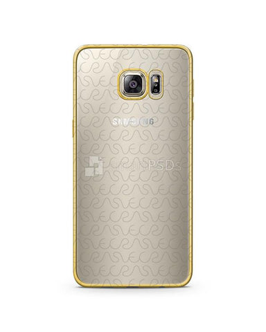 Samsung Galaxy S6 Edge Plus TPU Electroplated Mobile Case Design Mockup 2015