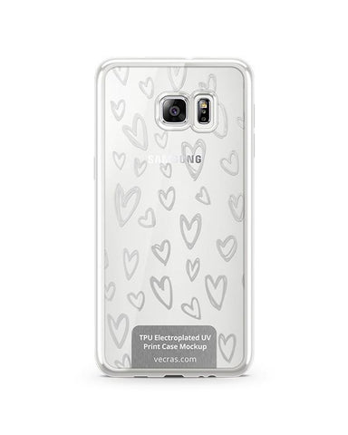 Samsung Galaxy S6 Edge Plus TPU Electroplated Case Design Mock-up