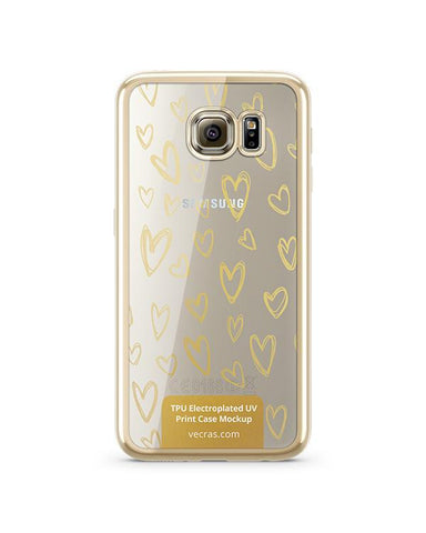 Samsung Galaxy S6 TPU Electroplated Case Design Mock-up
