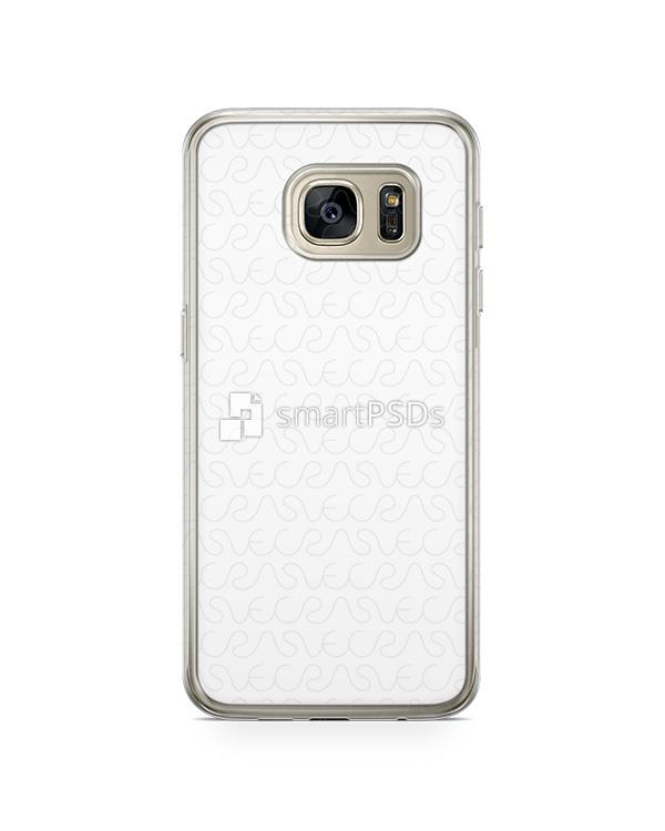 Samsung Galaxy S7 2d Flexi Clear Case Design Mockup 2016