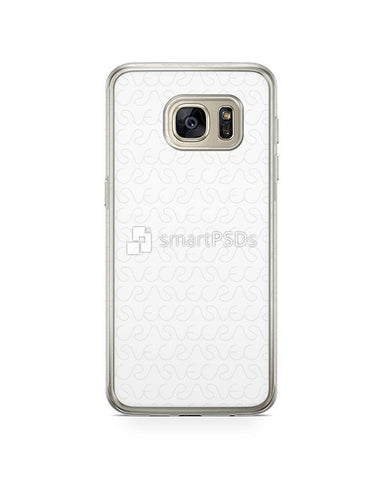 Samsung Galaxy S7 2d Flexi Clear Case Design Mockup 2016